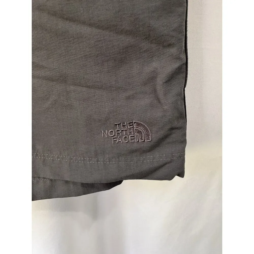 The North Face Shorts Mens 34 Gray 100% Nylon Chino Hiking Camping Outdoors